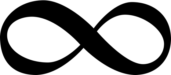 symbols of infinity and 8 